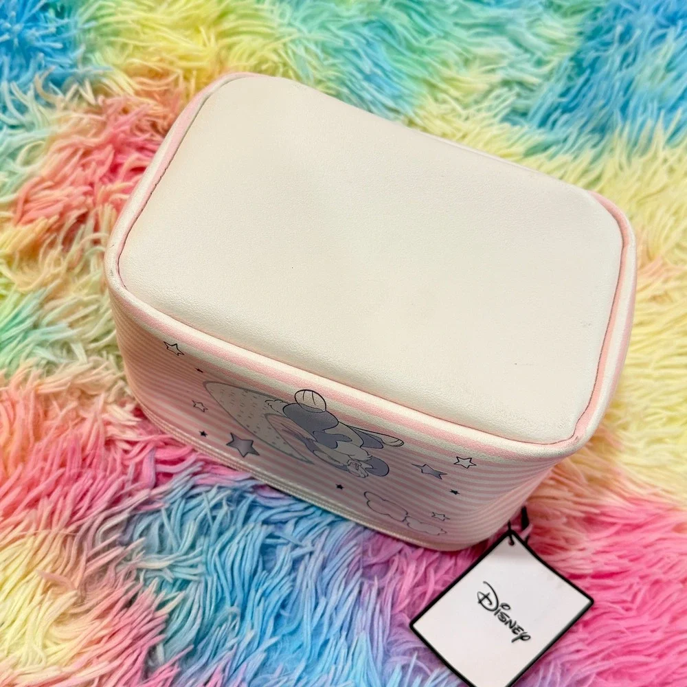 Primark Disney Makeup Bag Womens OS Pink NWT Thumper Moon Stars Striped Case